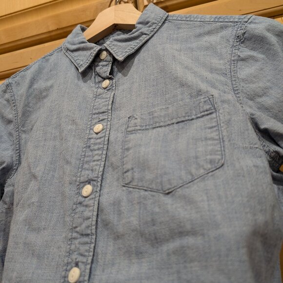 LL Bean Blue Chambray Shirt LS Women XS - Picture 3 of 6